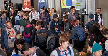 people attending a conference