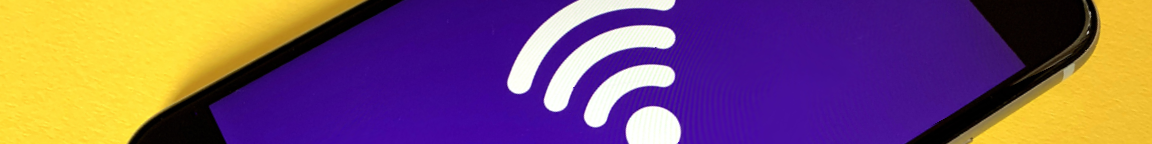 An image of a wifi symbol on a phone screen. 