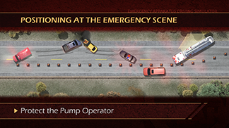 positioning vehicles at an emergency scene animation