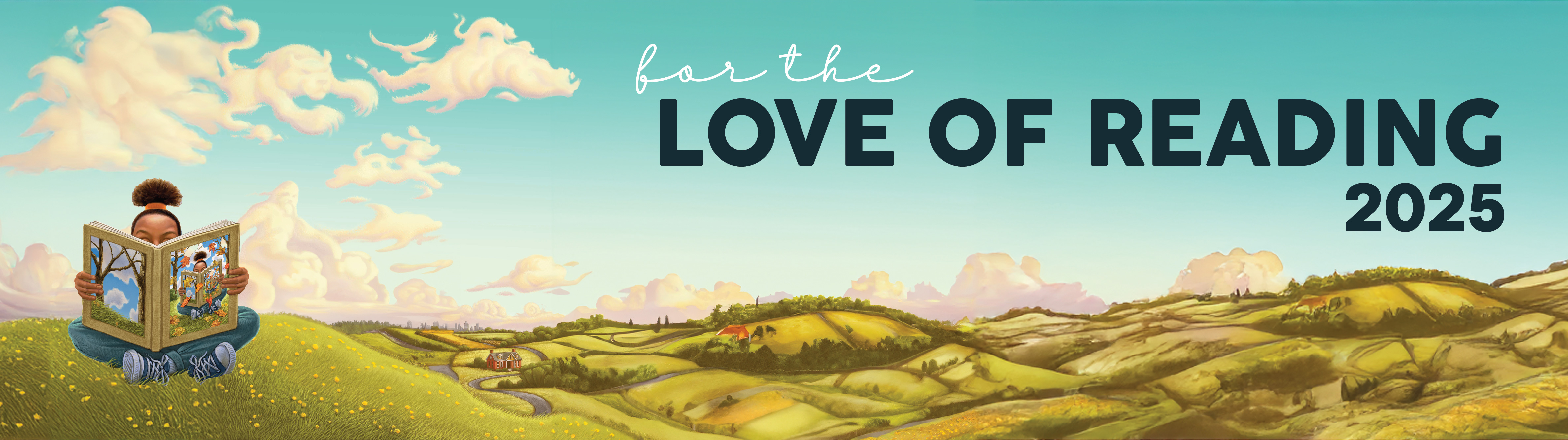 Illustrated header image with "For the Love of Reading 2025" text.
