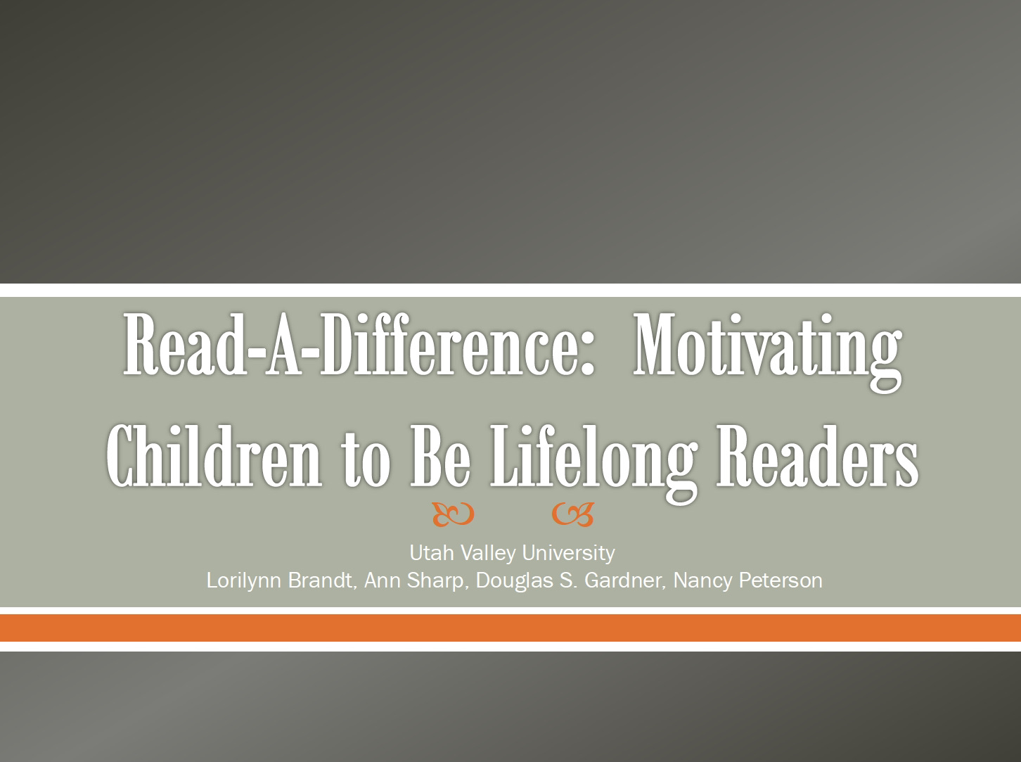 Motivating Children to be Lifelong Readers slide