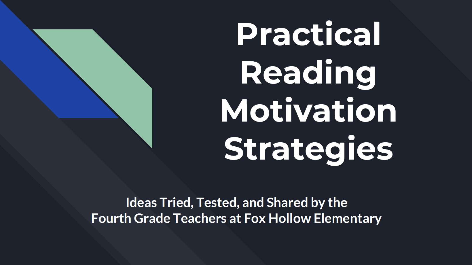 Practical Reading Strategies powerpoint slides