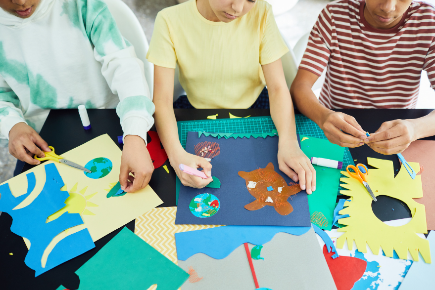 Children doing Crafts