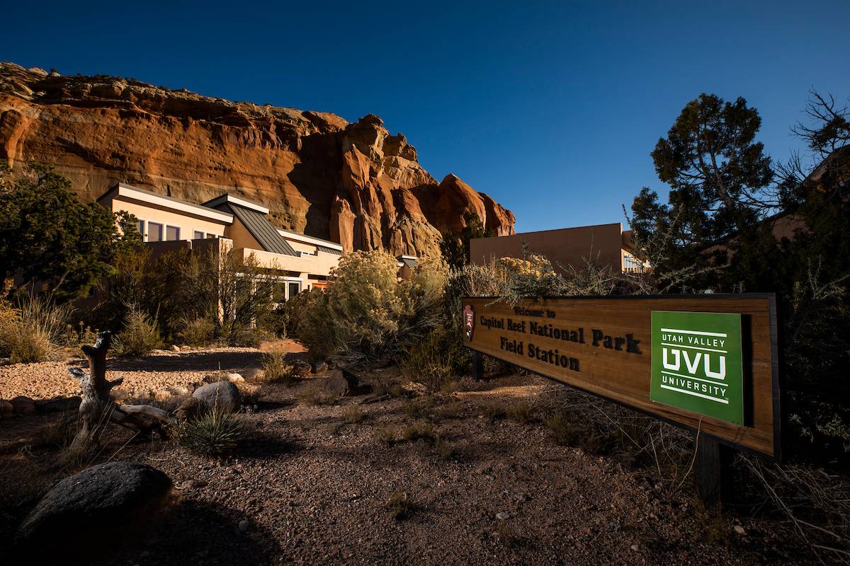 Exterior of the capitol reef field station