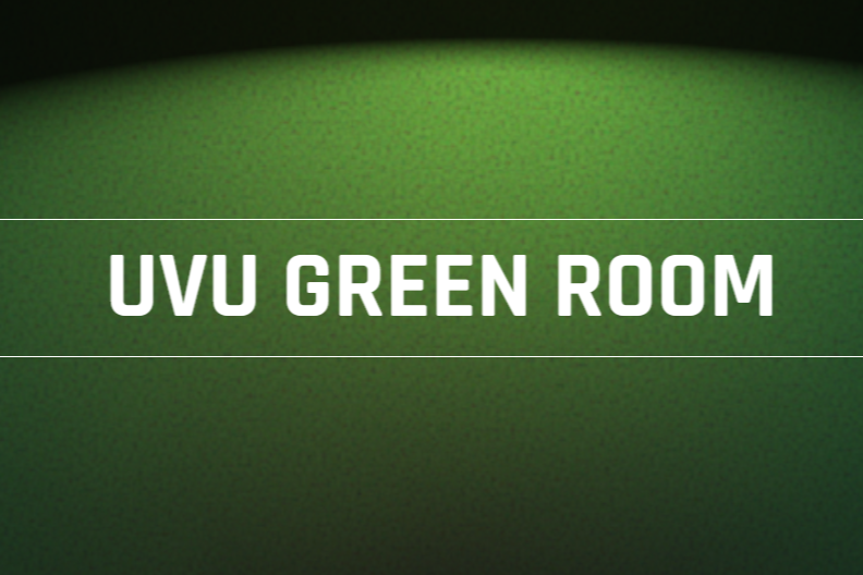 UVU green room logo