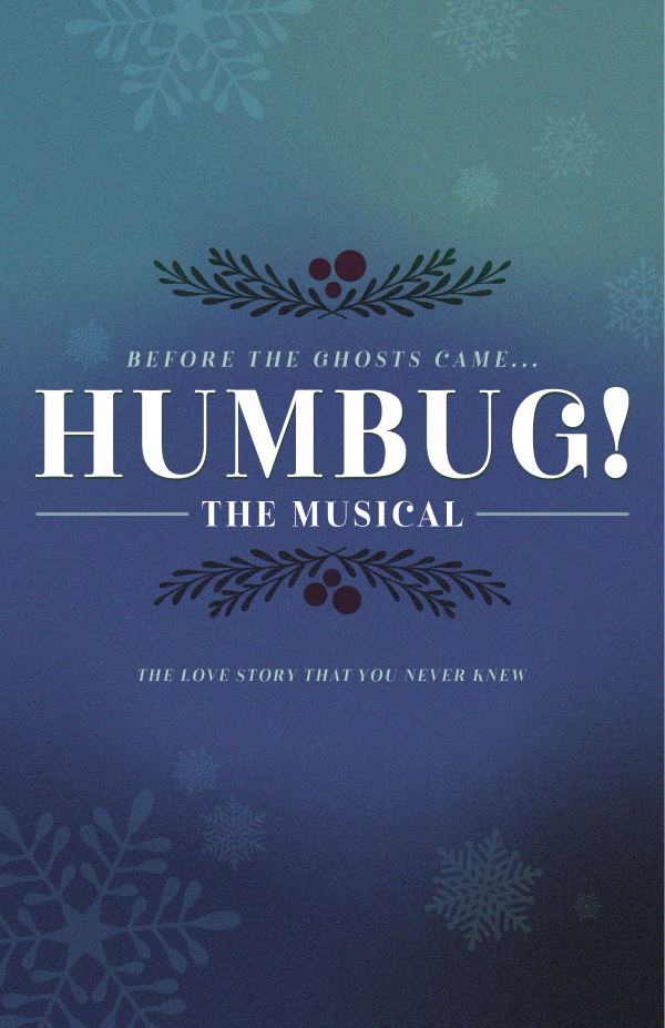 Playbill for the musical "Humbug! The Musical, the love story that you never knew"