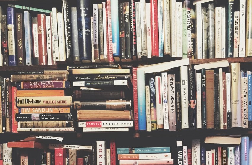 Shelf filled with books