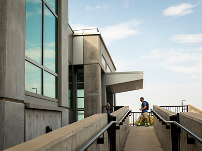 decorative picture of stairs into UVU building