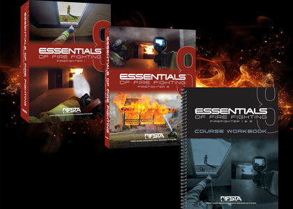 Cover of textbook Essentials of Firefighting 8th edition Package