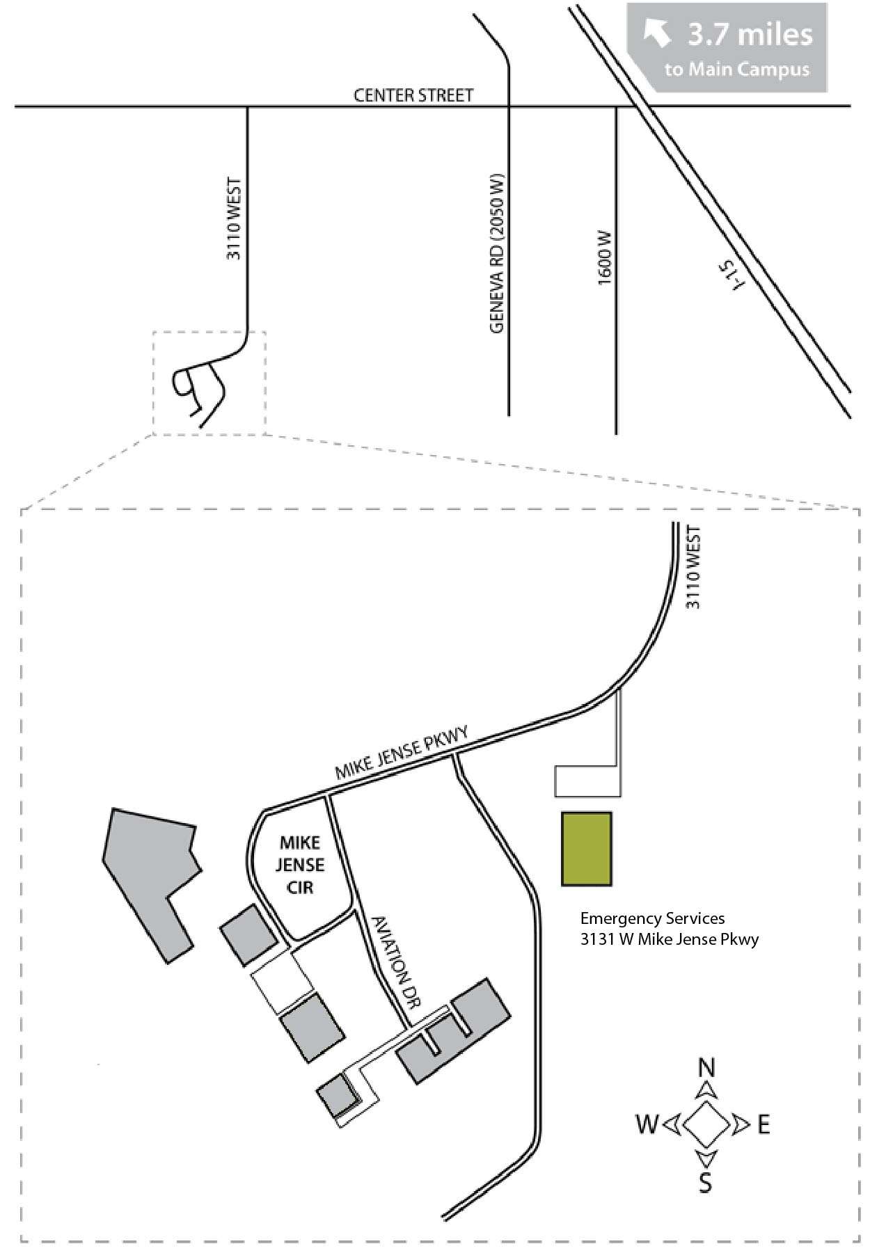 Map of the RCA area