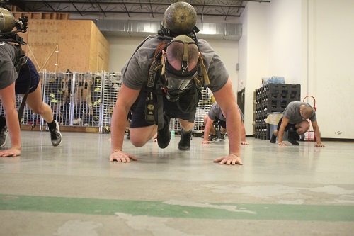 men doing pushups