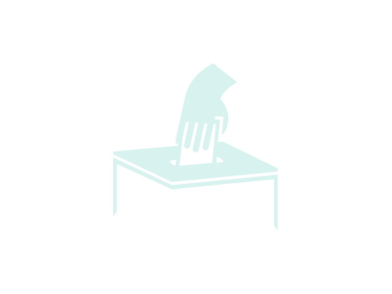 A picture with a ballot logo