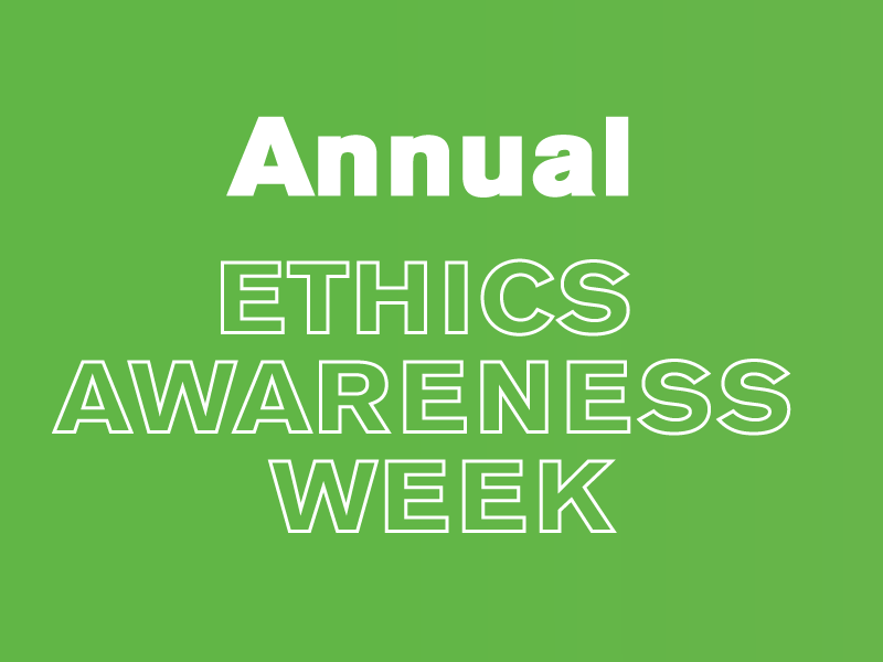 Ethics Awareness Week Banner