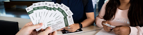 tickets to a UVU event