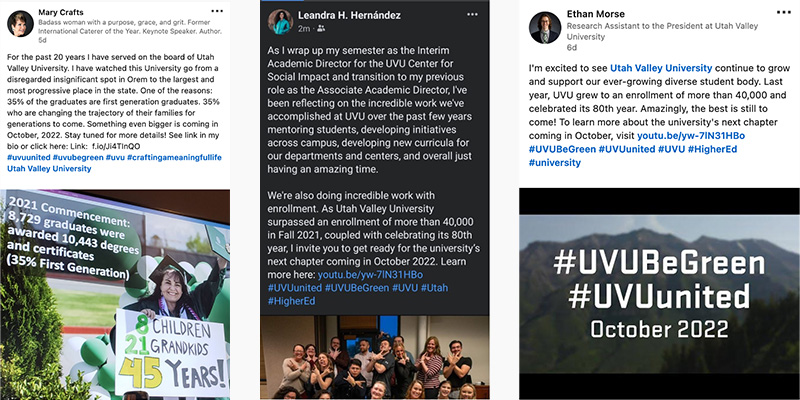 examples of ambassador posts on social media