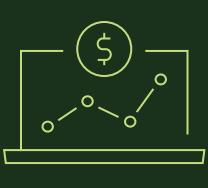 laptop with graph icon