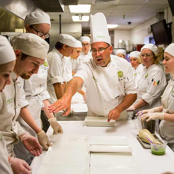 color image of culinary students