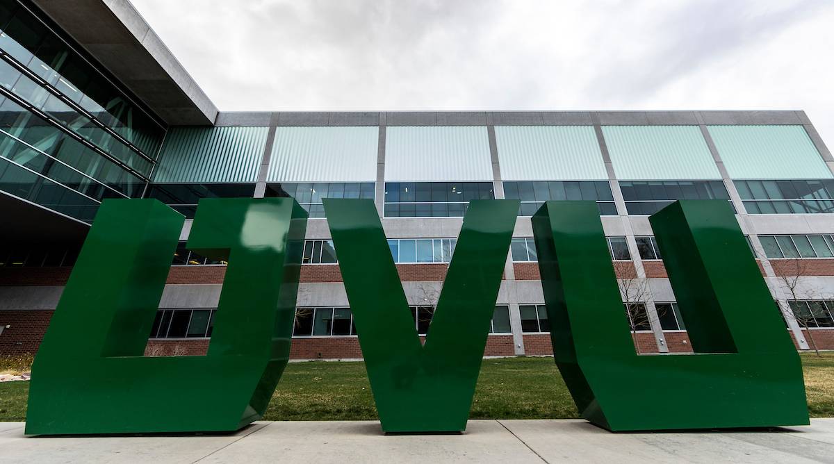 UVU sign