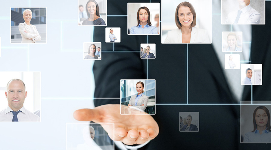 collage of employee flow chart