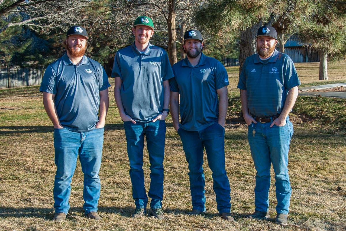 Sports fields maintenance team.