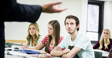 Students listening to a lecture