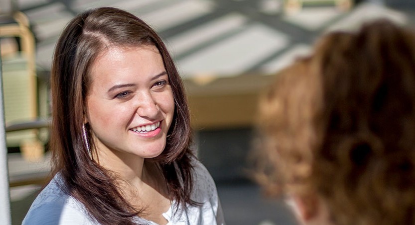 students in conversation