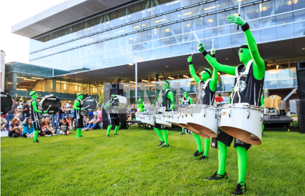 Greenman drumline group