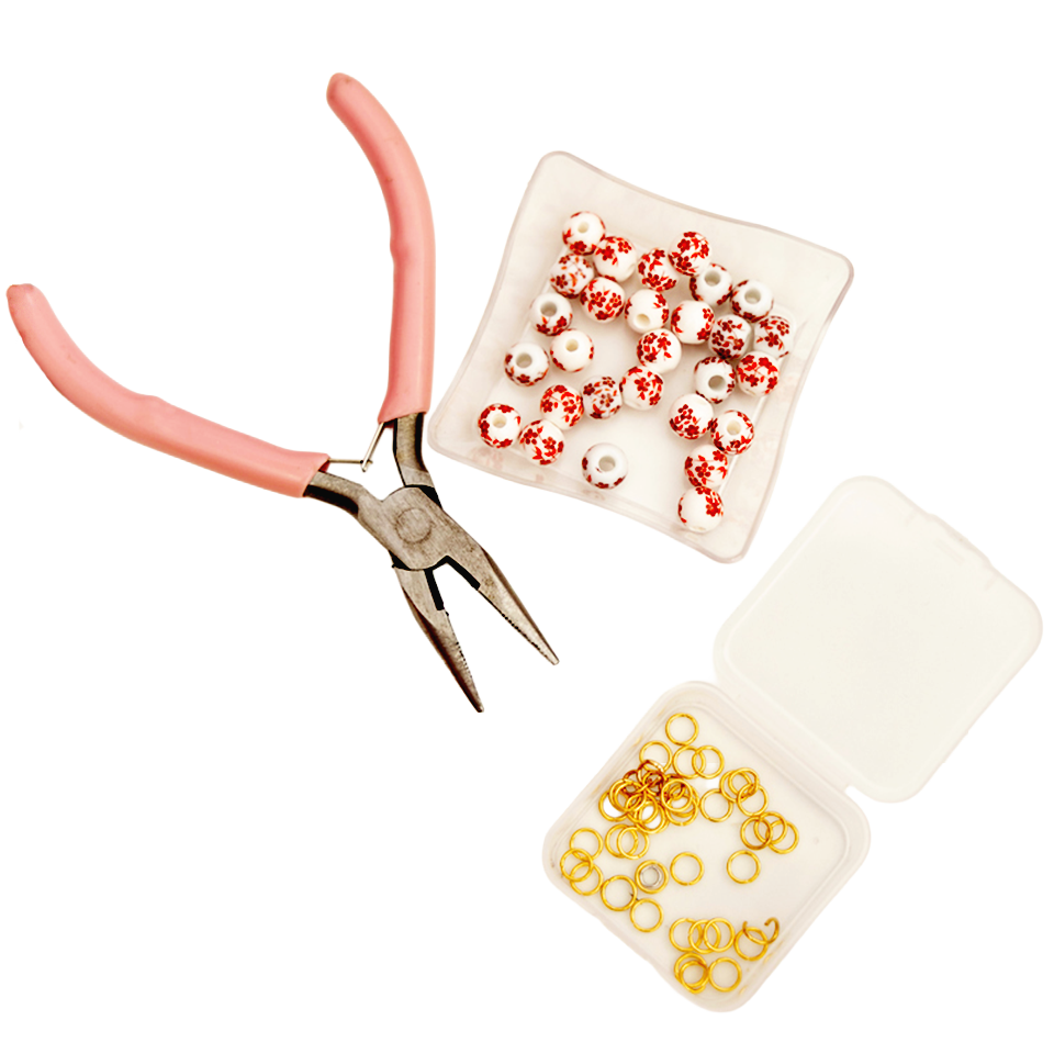 Beadology tools including pliers and beads