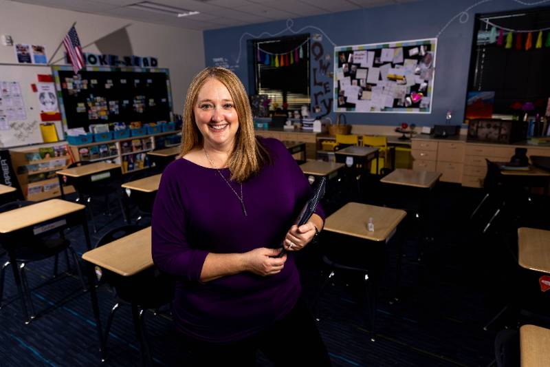 Teacher in her Classroom