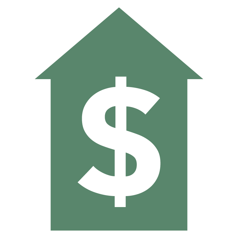  House icon with dollar sign