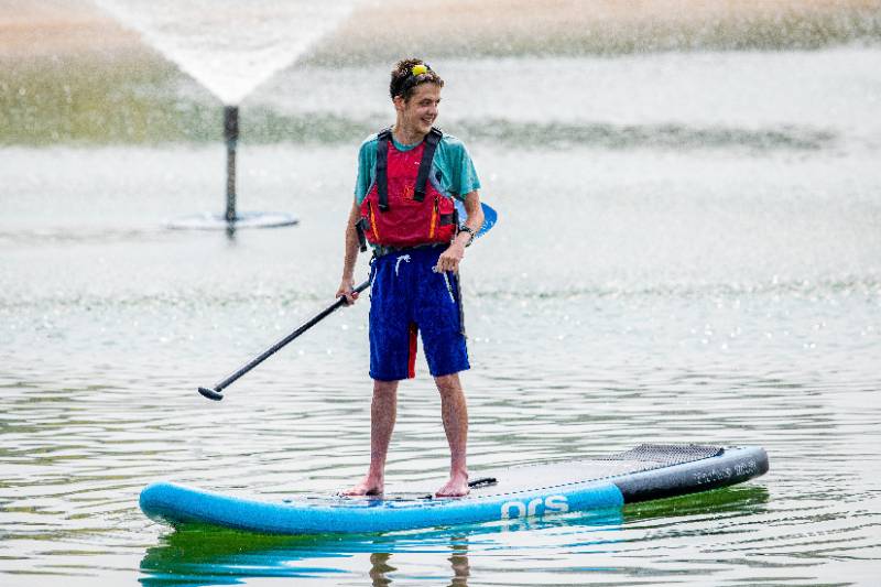 Jason paddleboarding