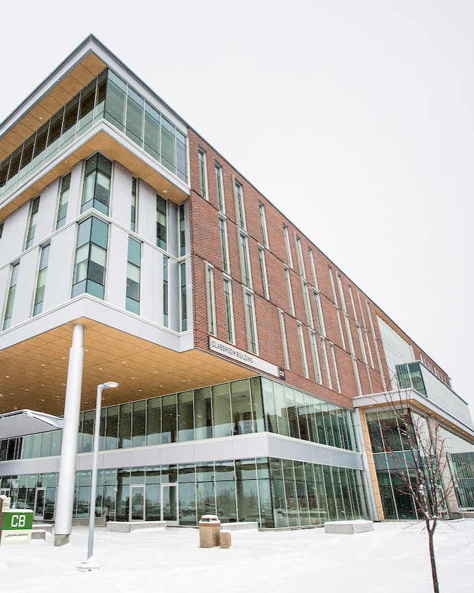 Front of the Clarke building