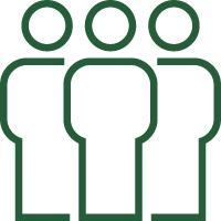 icon of three people huddled together
