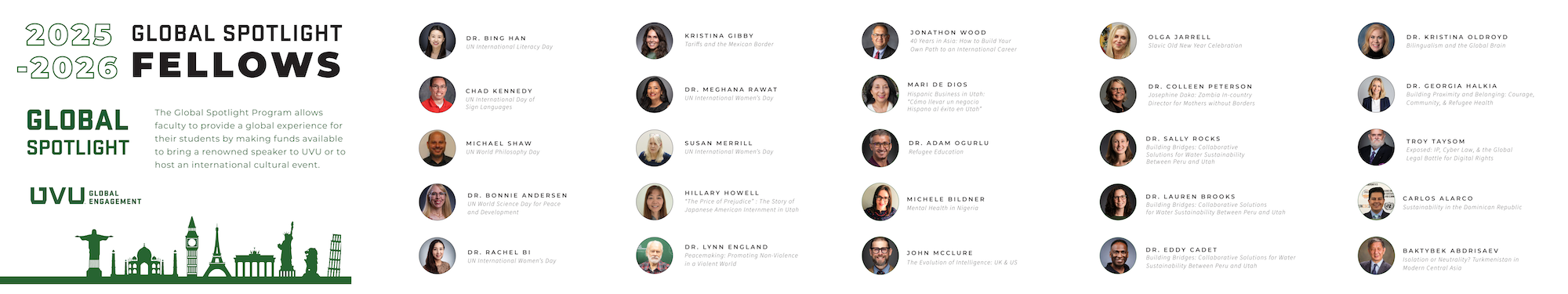 2026 Global Spotlight Fellows