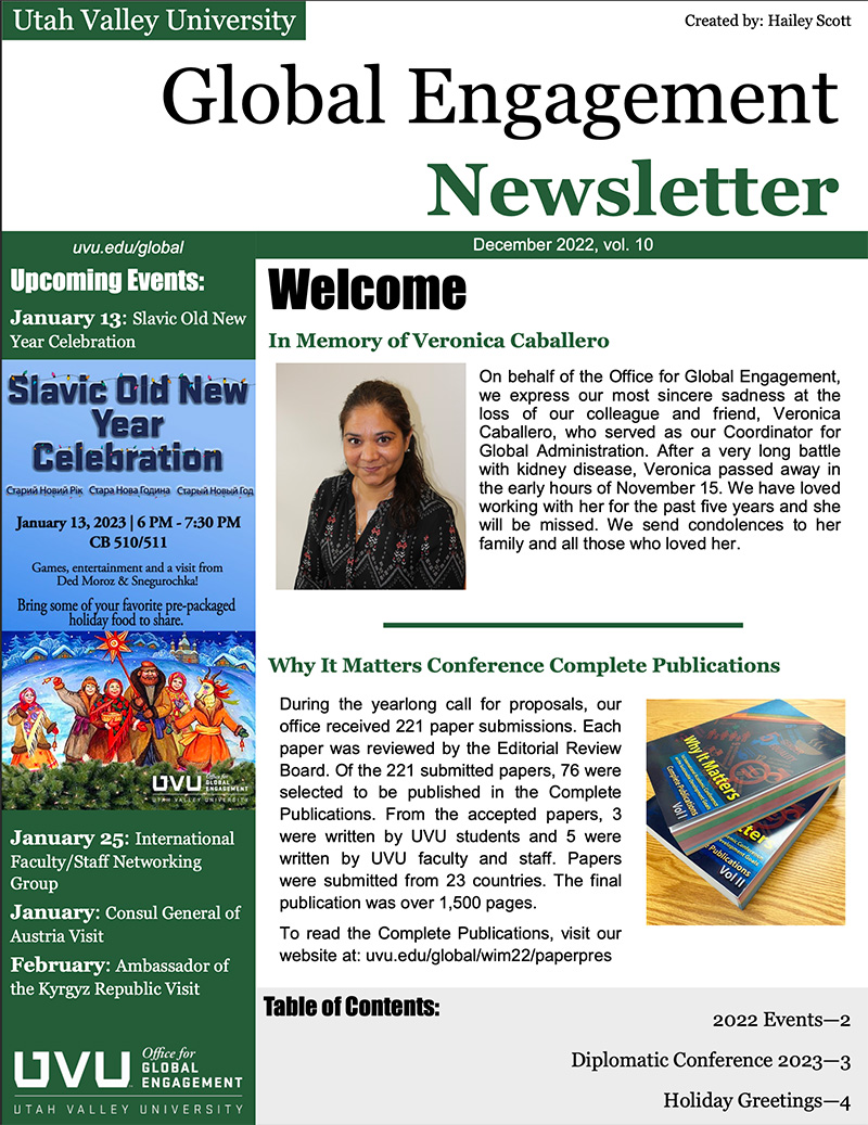 December Newsletter