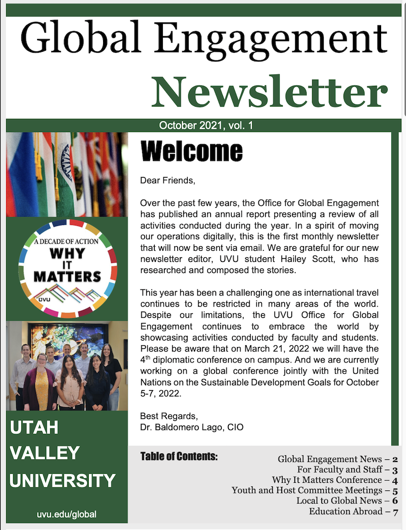 October Newsletter