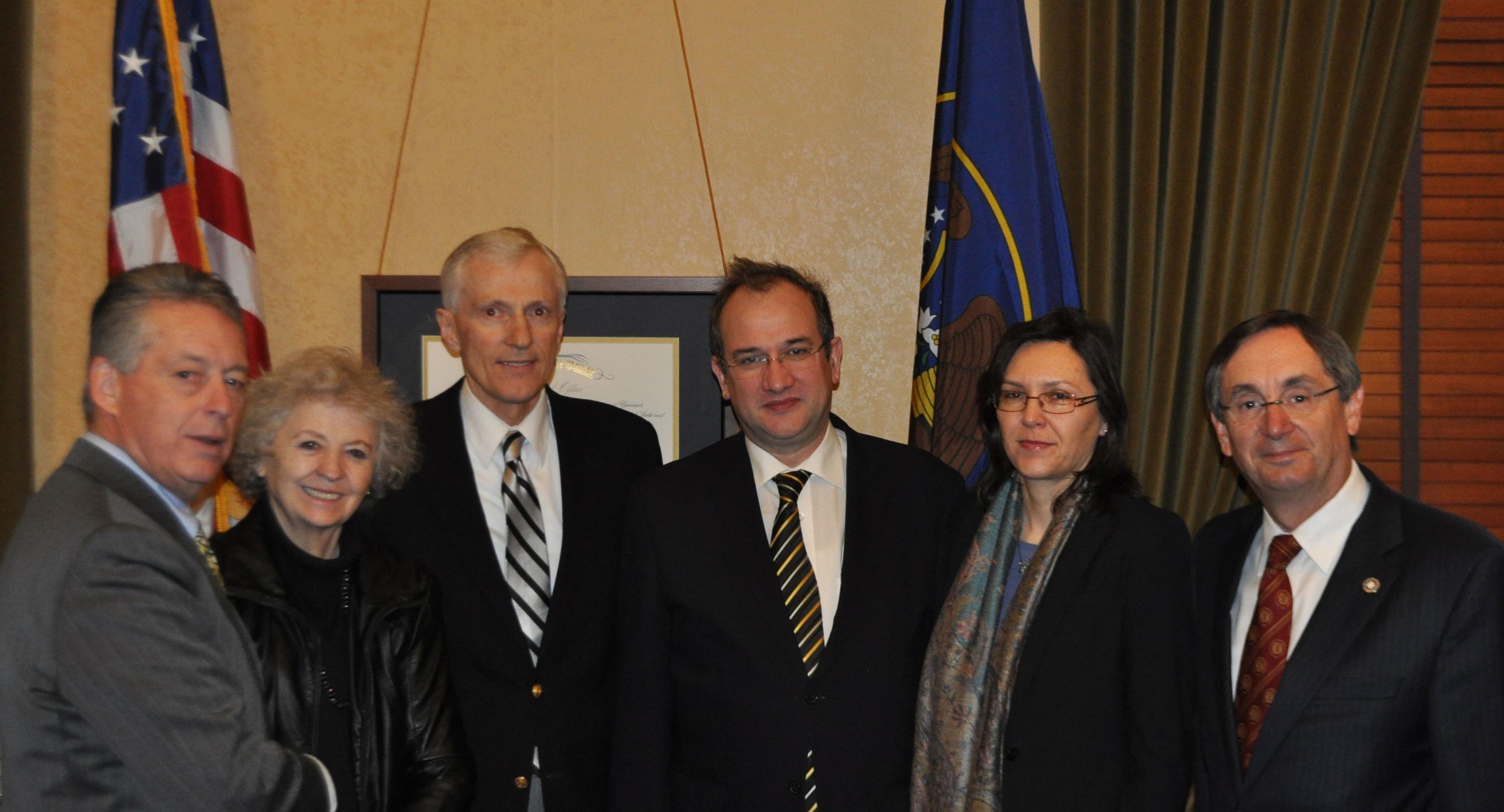 Photo with Lt. Governor Bell and Regional Director Kolb of Economic Development