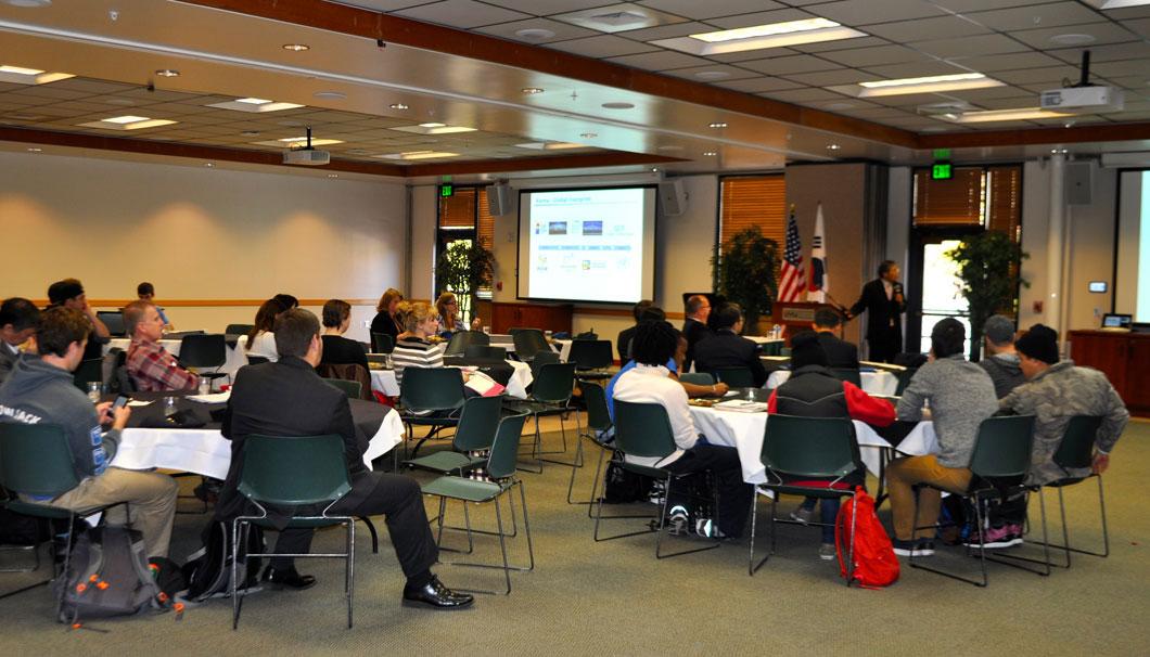 Dongman Han, Consul General of the Republic of Korea lectures at UVU