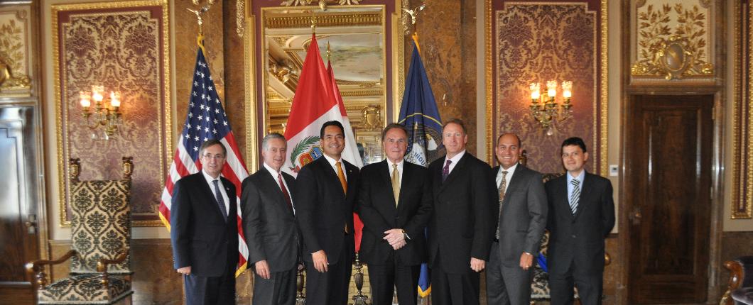 Ambassador Forsyth meets with Attorney General Reyes and Senator Mark Madsen at the Utah Capitol