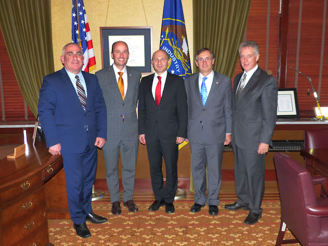 Ambassador Imnadze at a meeting with Lt. Governor Spencer Cox.