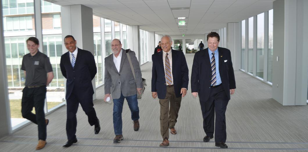 Ambassador Moise on a tour of UVU campus