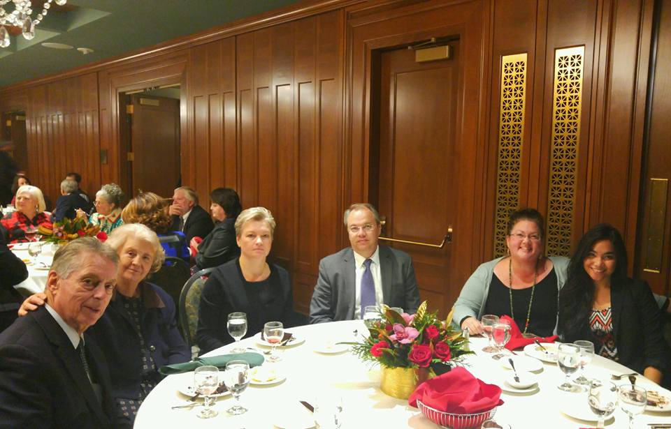 Hosting Russian Consul General Petrov and his wife at a dinner in Salt Lake City prior to attending the Christmas Concert.