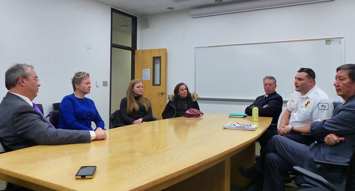 Mr. Petrov discusses current topics at UVU.