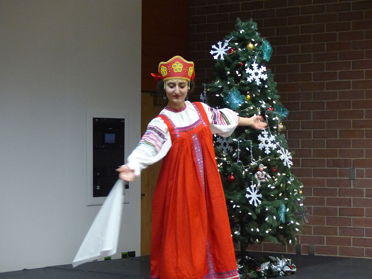 Russian "Kalinka" dance performed by UVU student. 