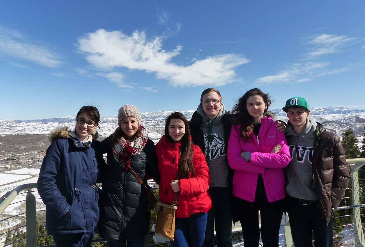 The Open World Delegation enjoys Utah Olympic Park.