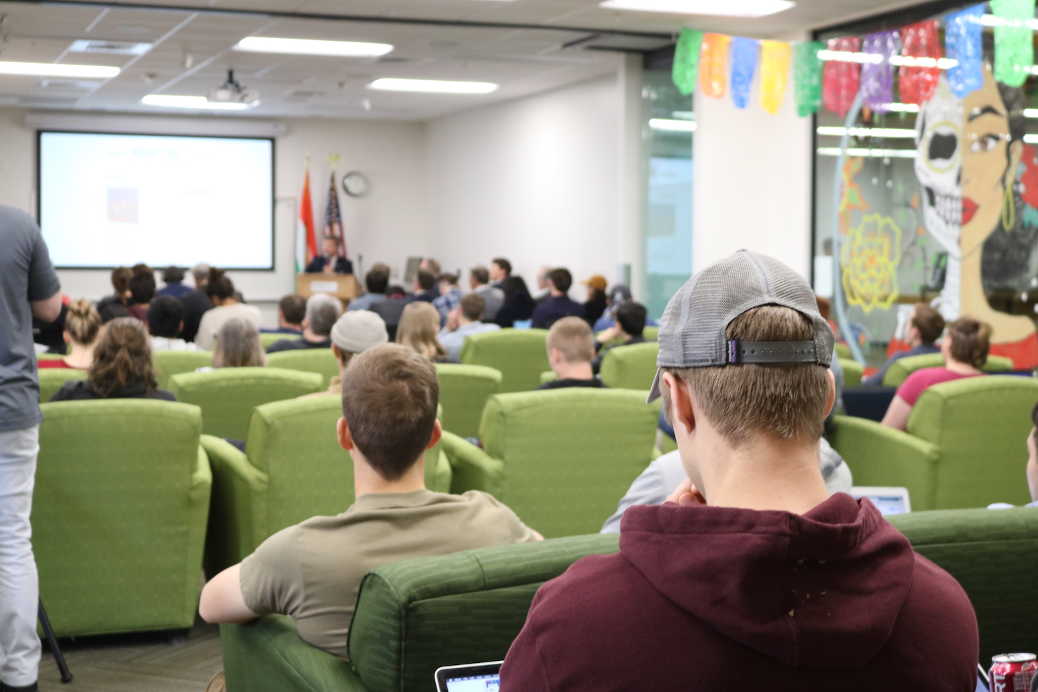 Students during Ambassador Szabo Lecture