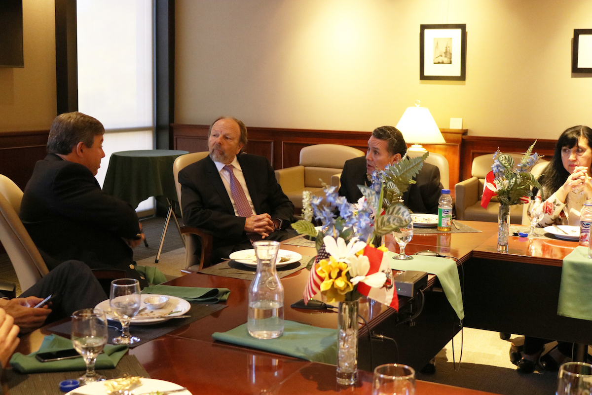 Mr. Salomon Lerner during Breakfast