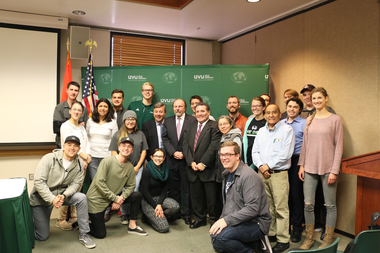 Mr. Salomon Lerner with Students & Faculty