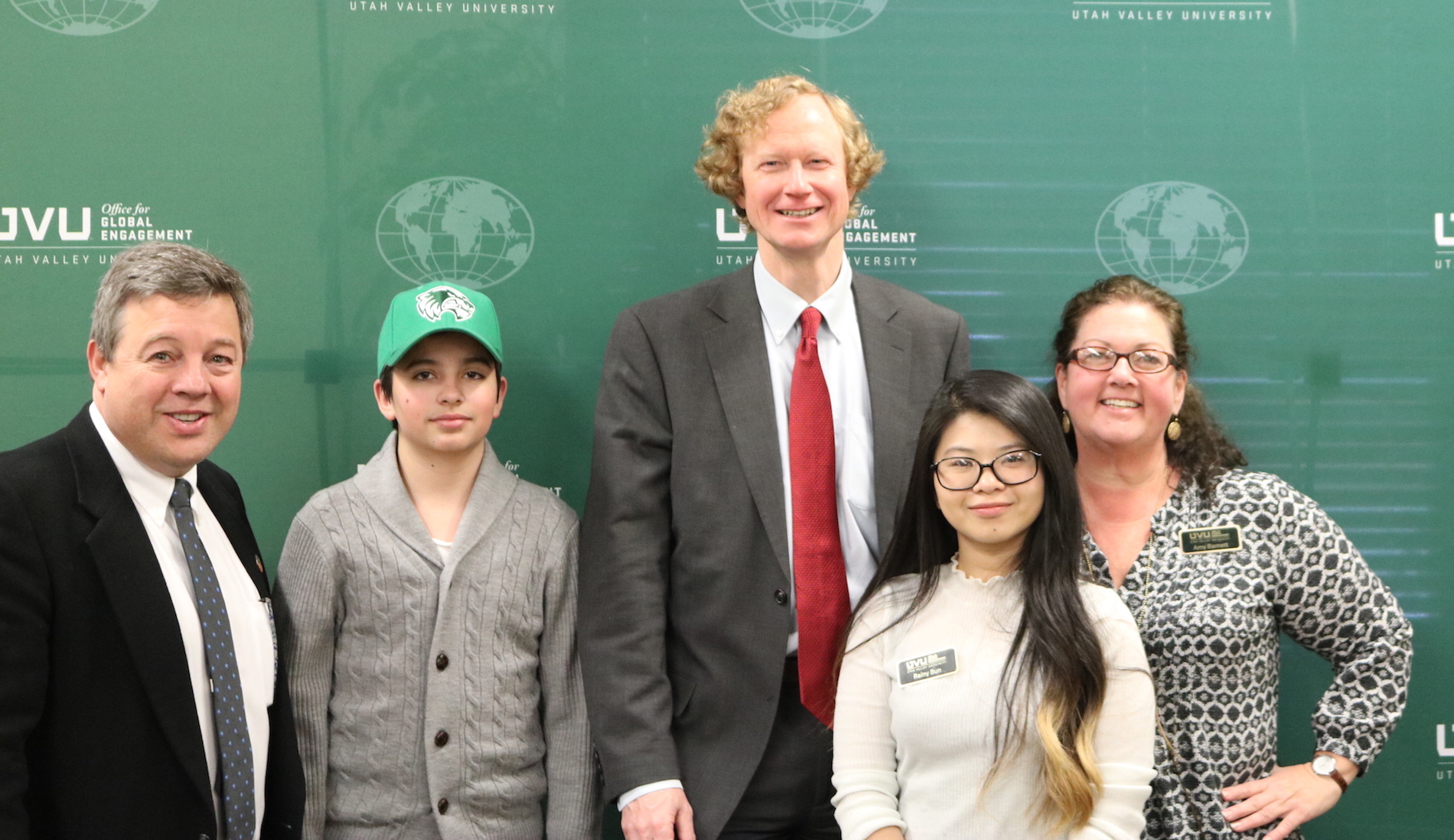 Ambassador with staff from the Office for Global Engagement 