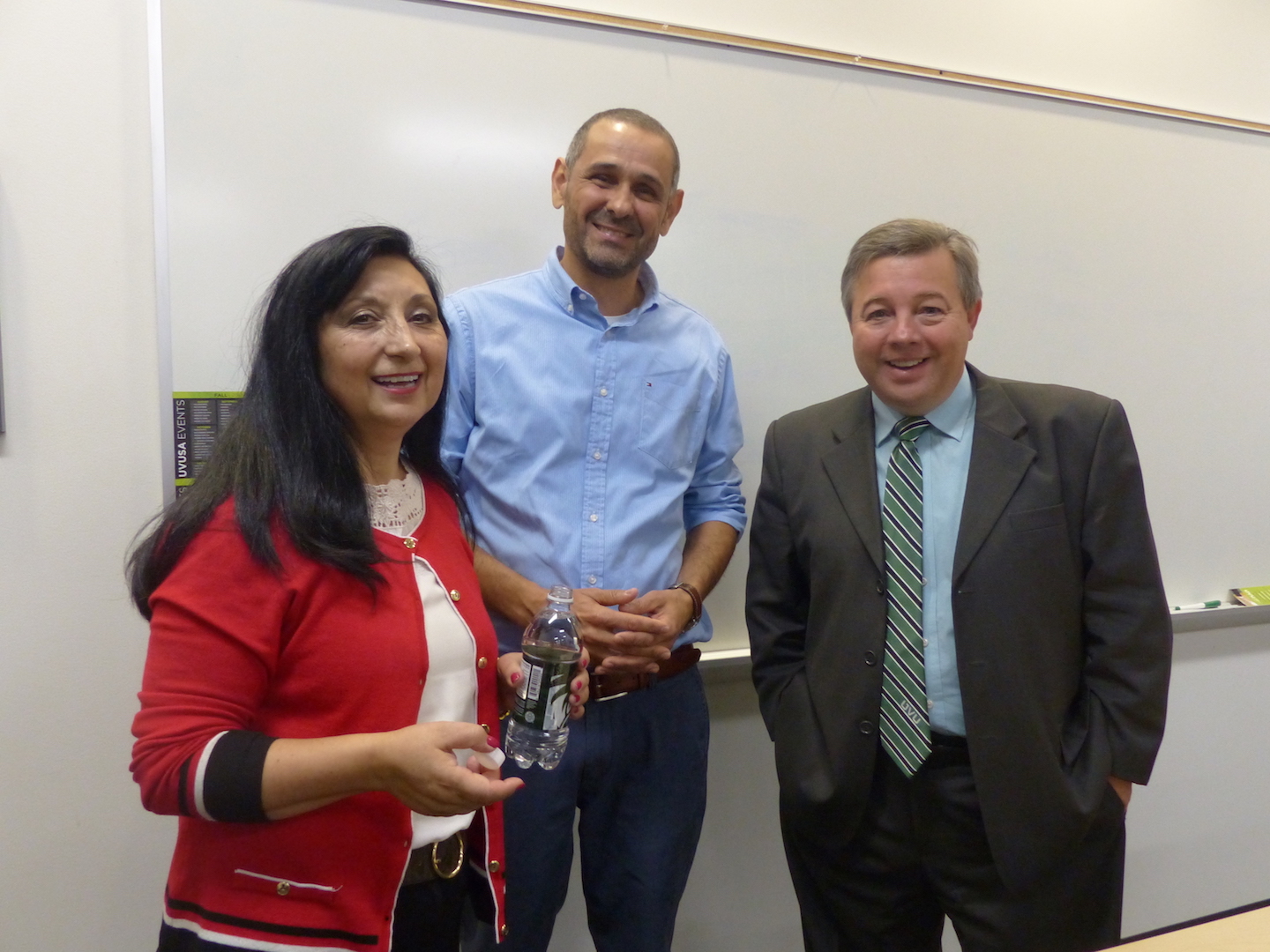 Professor Mari De Dios, Juan Carlos Fernandez, and Dr. Baldomero Lago